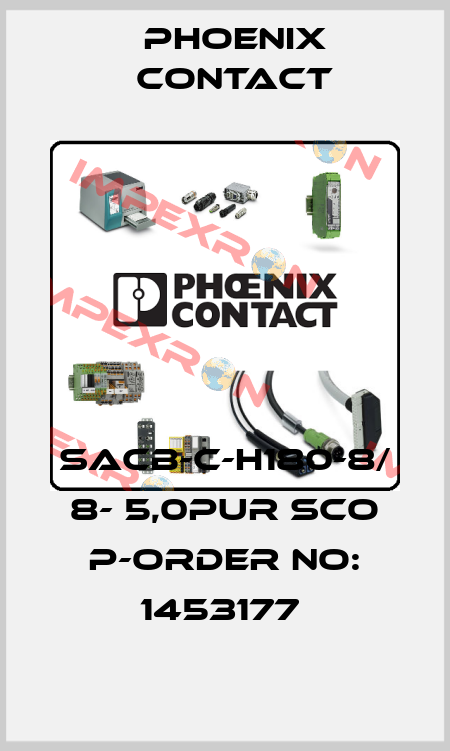 SACB-C-H180-8/ 8- 5,0PUR SCO P-ORDER NO: 1453177  Phoenix Contact