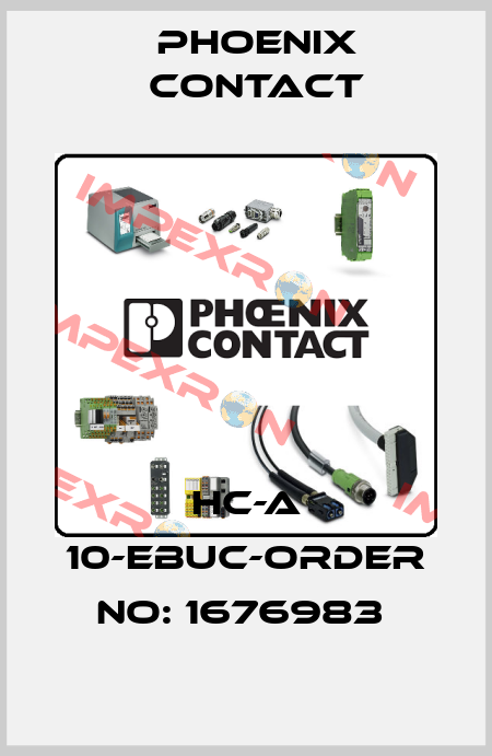 HC-A 10-EBUC-ORDER NO: 1676983  Phoenix Contact
