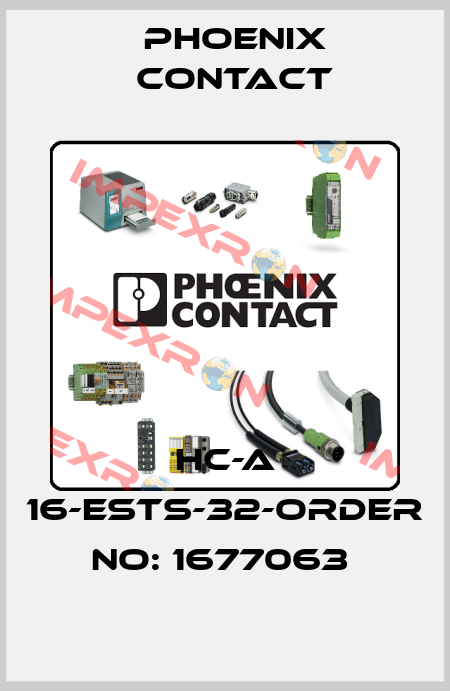 HC-A 16-ESTS-32-ORDER NO: 1677063  Phoenix Contact