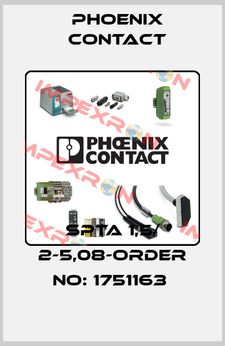 SPTA 1,5/ 2-5,08-ORDER NO: 1751163  Phoenix Contact