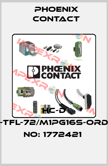 HC-D 25-TFL-72/M1PG16S-ORDER NO: 1772421  Phoenix Contact