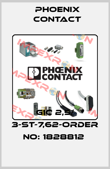 GIC 2,5/ 3-ST-7,62-ORDER NO: 1828812  Phoenix Contact