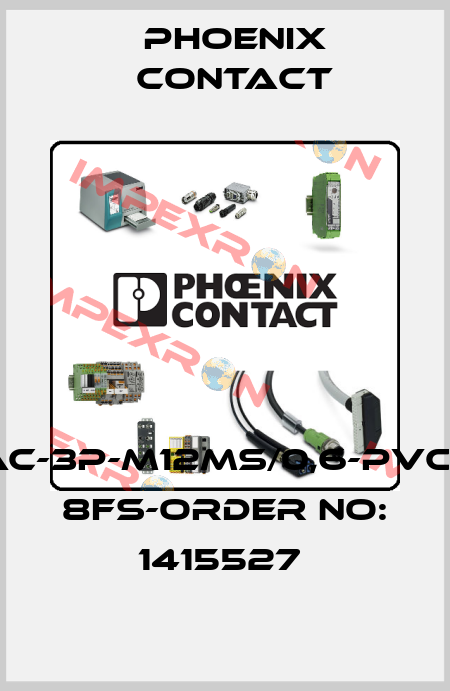 SAC-3P-M12MS/0,6-PVC/M 8FS-ORDER NO: 1415527  Phoenix Contact