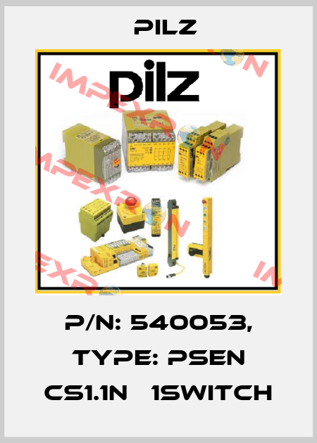 p/n: 540053, Type: PSEN cs1.1n   1switch Pilz