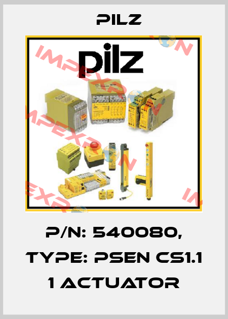 p/n: 540080, Type: PSEN cs1.1   1 actuator Pilz