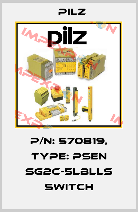 p/n: 570819, Type: PSEN sg2c-5LBLLS switch Pilz