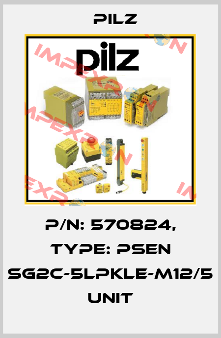 p/n: 570824, Type: PSEN sg2c-5LPKLE-M12/5 unit Pilz