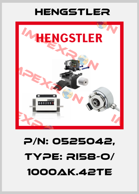 p/n: 0525042, Type: RI58-O/ 1000AK.42TE Hengstler