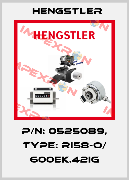 p/n: 0525089, Type: RI58-O/ 600EK.42IG Hengstler