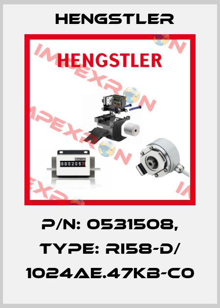 p/n: 0531508, Type: RI58-D/ 1024AE.47KB-C0 Hengstler