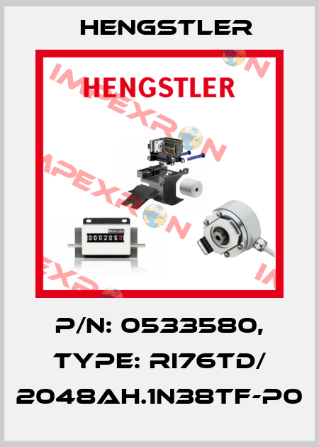 p/n: 0533580, Type: RI76TD/ 2048AH.1N38TF-P0 Hengstler