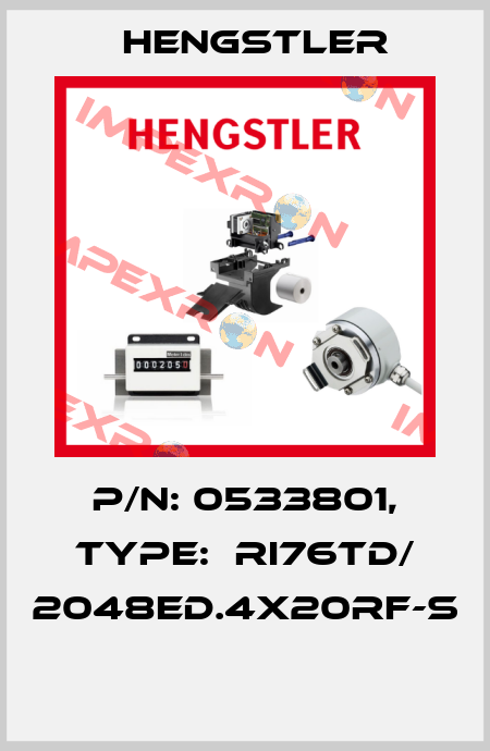 P/N: 0533801, Type:  RI76TD/ 2048ED.4X20RF-S  Hengstler