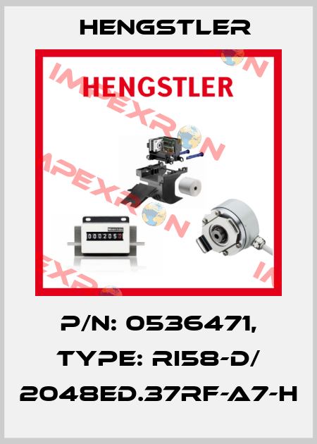 p/n: 0536471, Type: RI58-D/ 2048ED.37RF-A7-H Hengstler