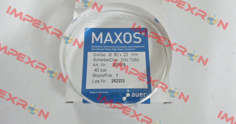 DIN 7080 - 80x20mm Maxos