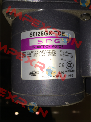 S8I25GX-TCE Spg Motor