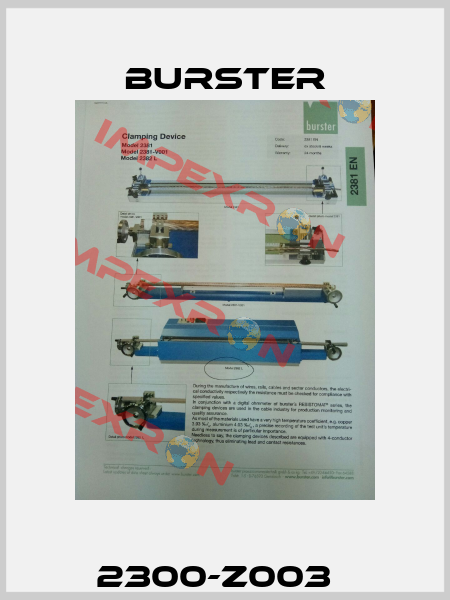 2300-Z003   Burster
