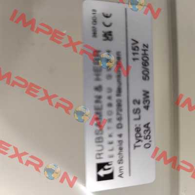 LS 2K Pebble grey RAL 7032 - 115V AC Rübsamen & Herr
