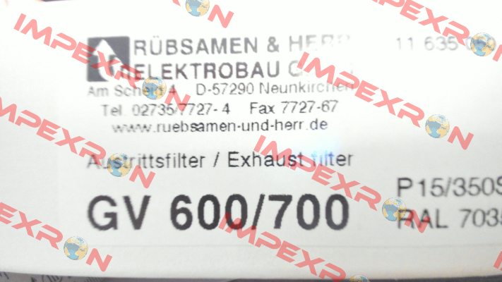 GV 600/700 Rübsamen & Herr