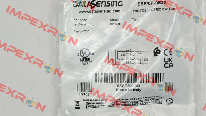 SSP/0P-0E3X Micro Detectors / Diell (now Datasensing)