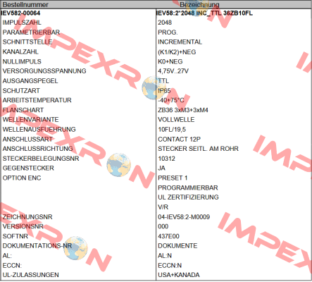 IEV582-00064 TR Electronic