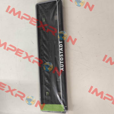 2x AUTOSTADT Kennzeichenhalter - schwarz / weiß oem-teile24