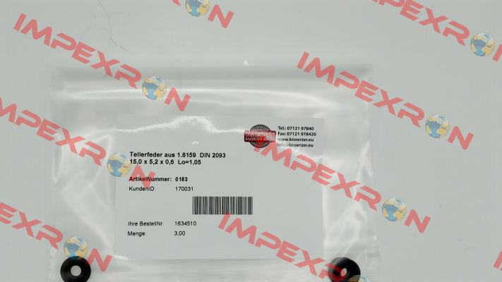 170031 / 15,0 x 5,2 x 0,6 Mubea