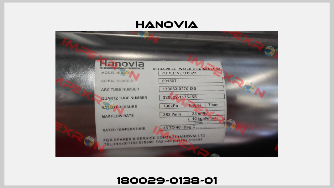 180029-0138-01 Hanovia