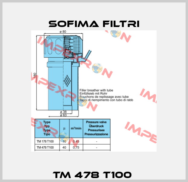 TM 478 T100  Sofima Filtri