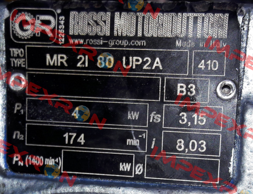 MR 2I 80 UP2A - 28x250 - 8,03 Rossi