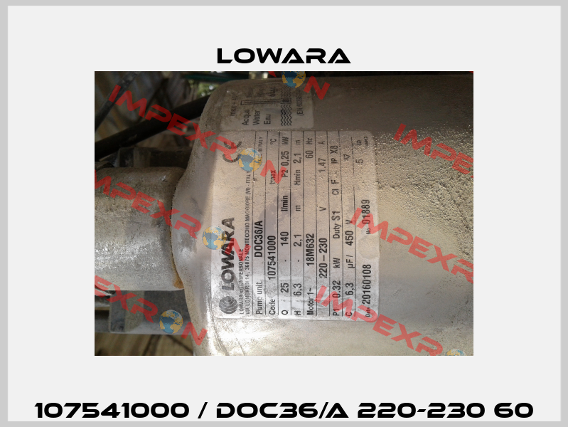 107541000 / DOC36/A 220-230 60 Lowara