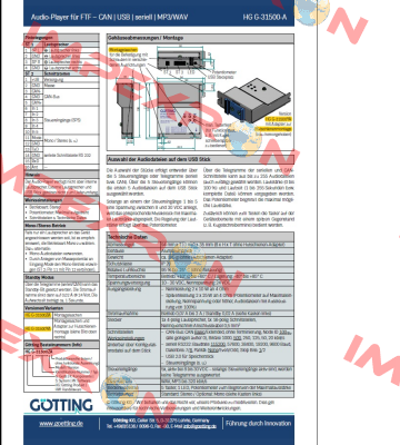 HG G-31500ZA  Gotting