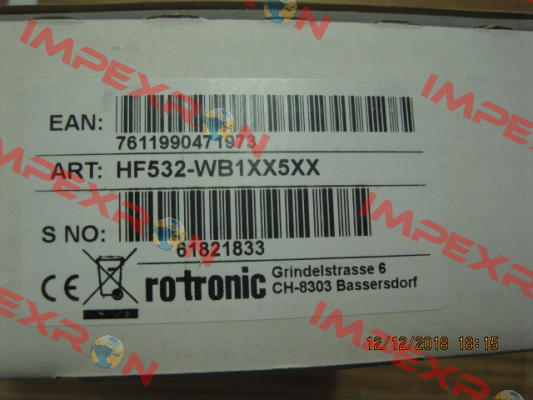 HF532- WB1XX5XX Rotronic