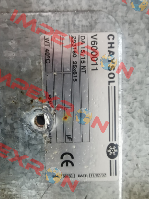 P/N: 72600056, Type: DA 15/15 NT Chaysol