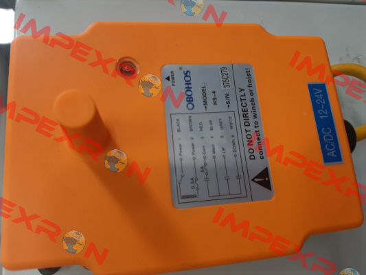 Model: HS-4 S/N: 375C279 Obohos