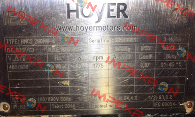 HMC2 280M - 4 pole Hoyer Motors