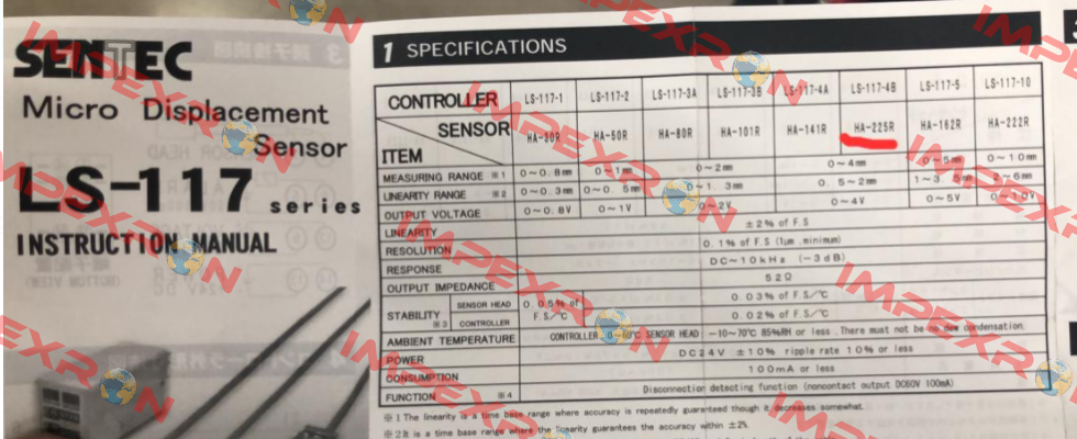 HA-225R(3.5M)-(3M)-( 0.5M) SENTEC