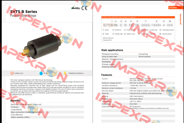 SVTS B 01-S-A-02/00-0000/0000-ST-000 Servotecnica