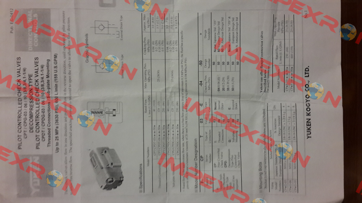 CPDG-03-04-50  Yuken