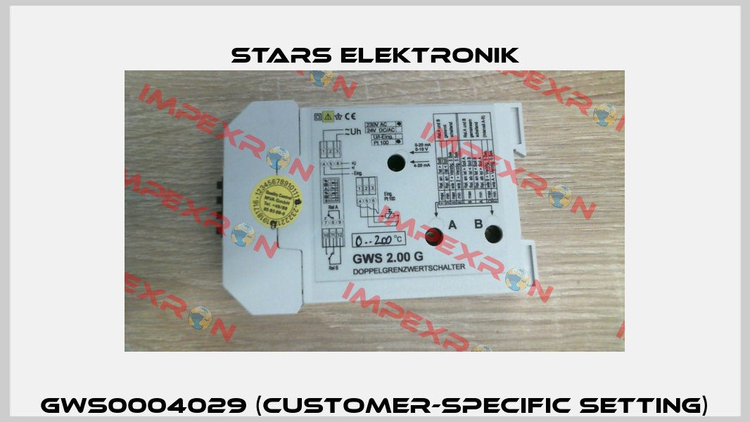 GWS0004029 (Customer-specific setting) Stars Elektronik
