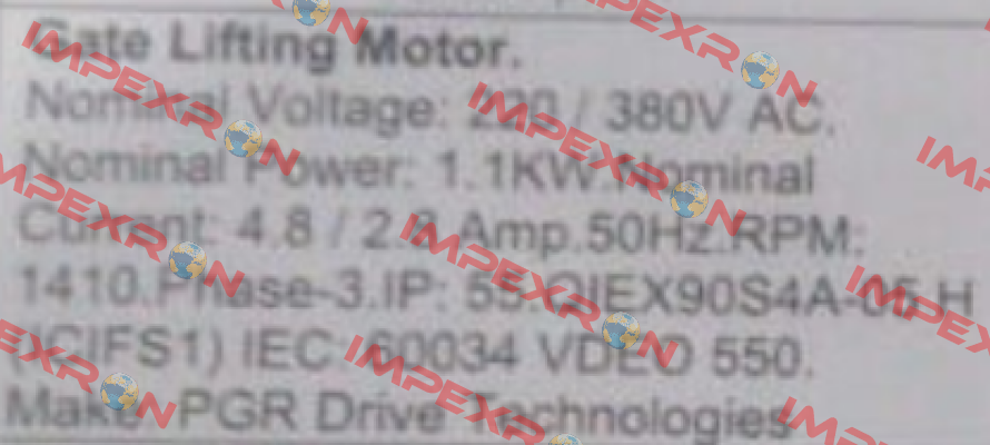 Q1E X 90S4A-05 H PGR Drive Technologies