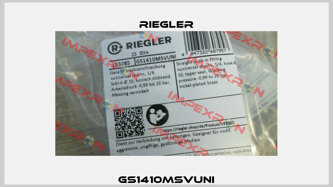 GS1410MSVUNI Riegler