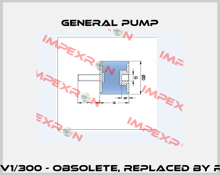 Model: RV1/300 - Obsolete, replaced by RV1/400A  General Pump