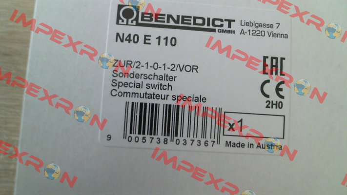 N40 E 110 Benedict