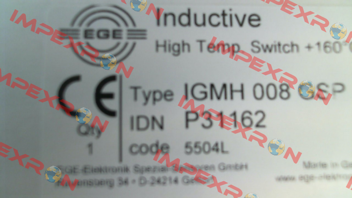 P31162 / IGMH 008 GSP Ege