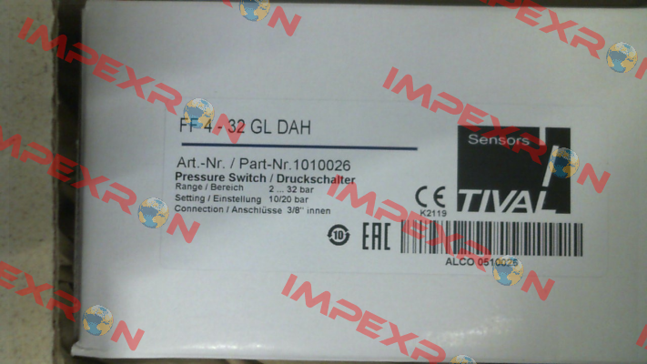1010026 / FF 4-32 GL DAH Tival-Sensors