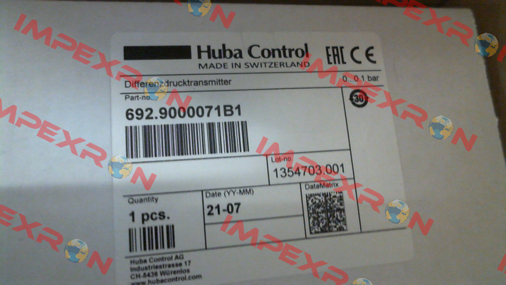 692.9000071B1 Huba Control