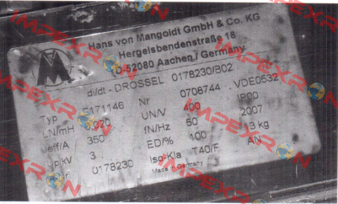 E171146  OEM  Hans von Mangoldt