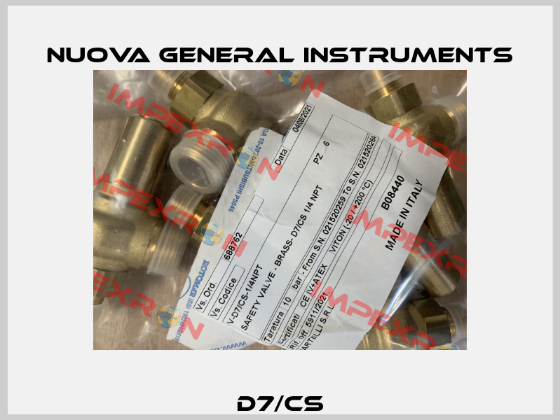 D7/CS Nuova General Instruments