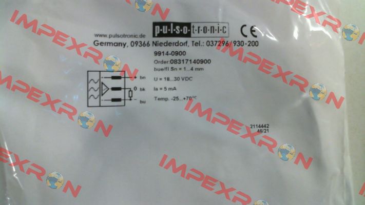 08317140900 / KJ4-M18MB80-ANU Pulsotronic