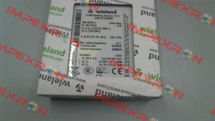 R1.188.1810.0 / SNA4043K-A AC/DC 24V (A) Wieland Electric